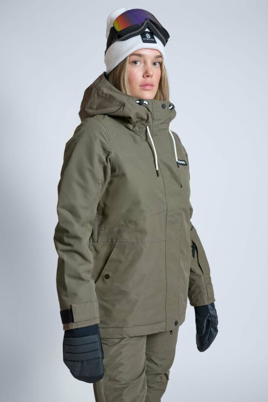 Aura Laskettelutakki Olive Green - Naisten